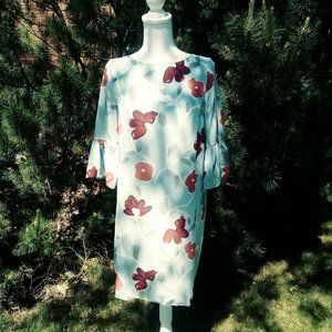 NWOT Kate Middleton Brand, Beulah London Styled Henri Silk Print Dress US 6